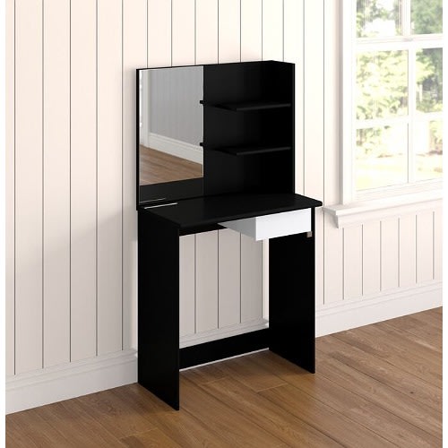 Vanity With Mirror - Brown