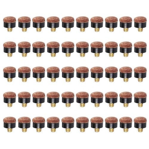 Snooker Screw Tips 50 Pieces - 9mm
