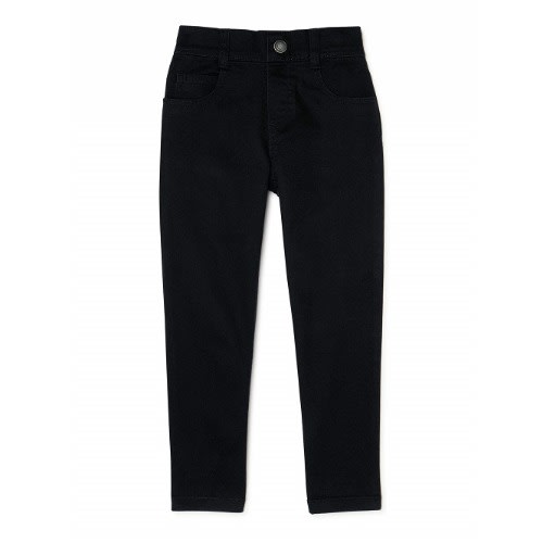 365 Kids Boys Woven Chinos Solid Pants - Soot Black