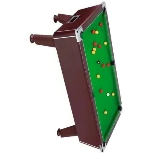 Coin Pool Table - Wood - 8ft - Green