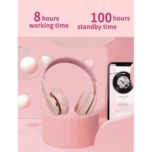 Cat Ear 5.0 WirelessBluetooth Stereo OverEar FoldableHeadset