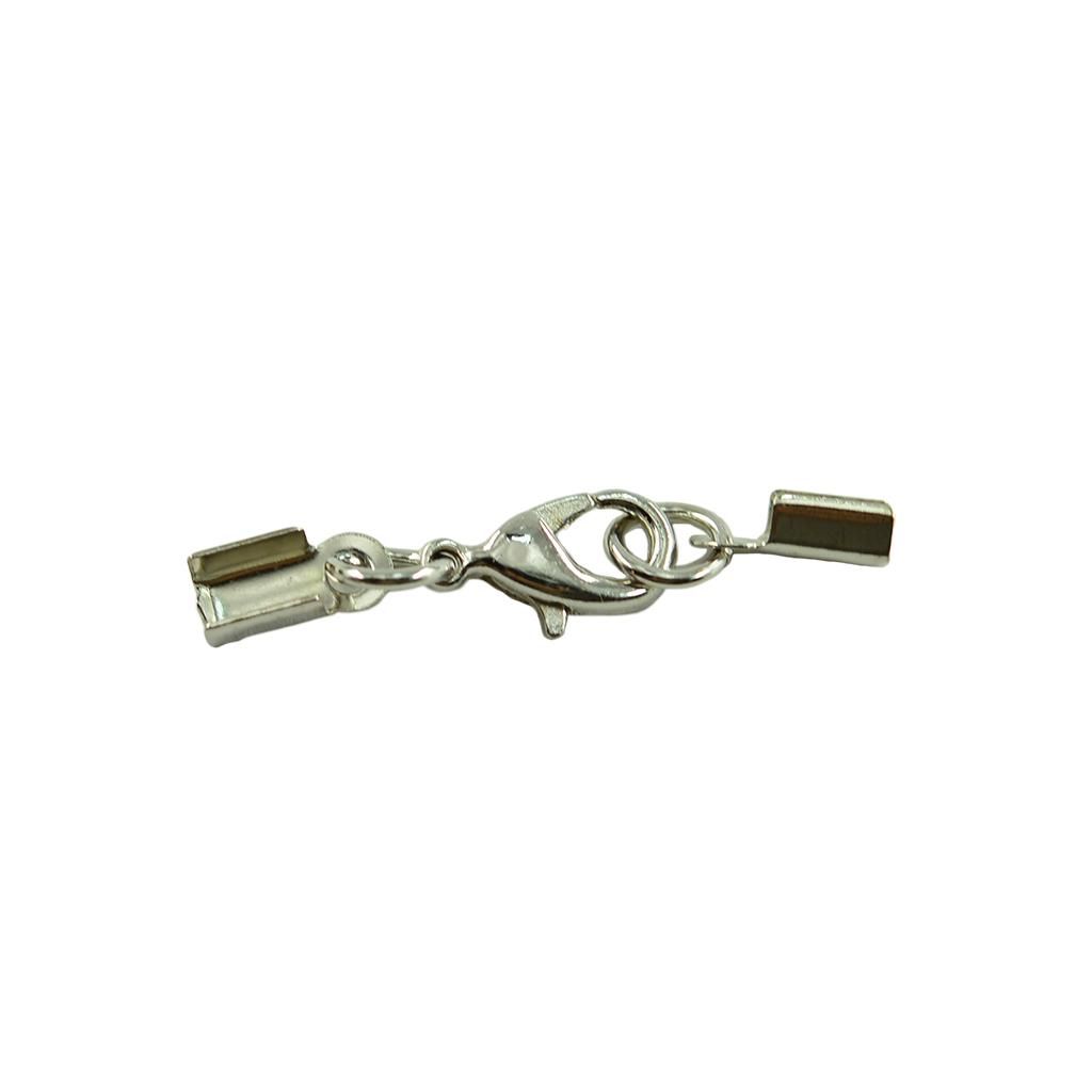 2x 12 Pieces Lobster Claw Clasp Leather Crimpclip End Set