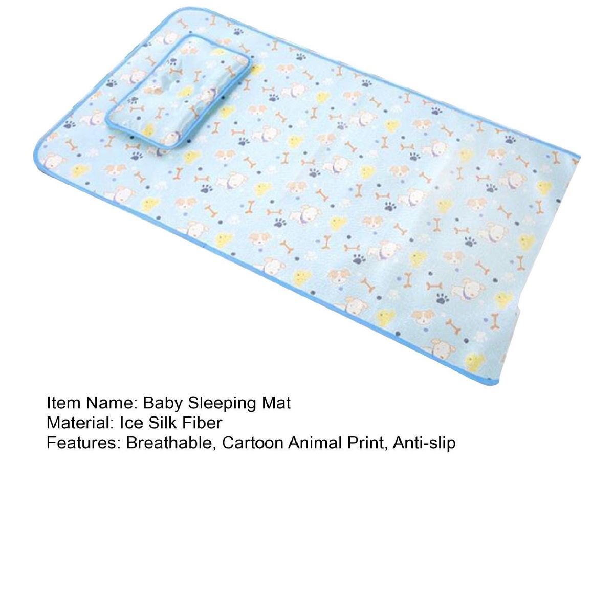 Soft Baby Mat Infant Pad with Cartoon Print Breathable Ice for Toddler