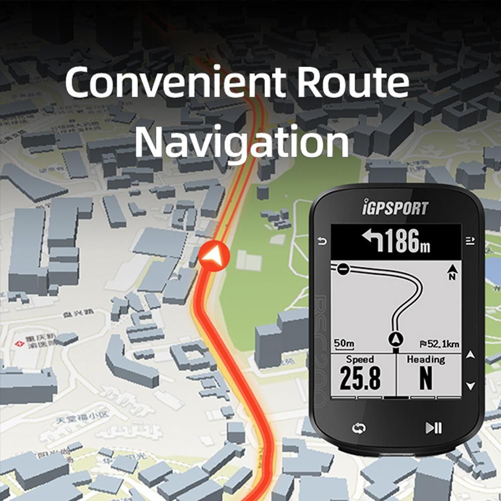 IGPSPORT BSC200 GPS Bike Computer Wireless Cycle Digital Speedometer ANT  Route Navigation Stopwatch Cycling Bicycle Speed Meter