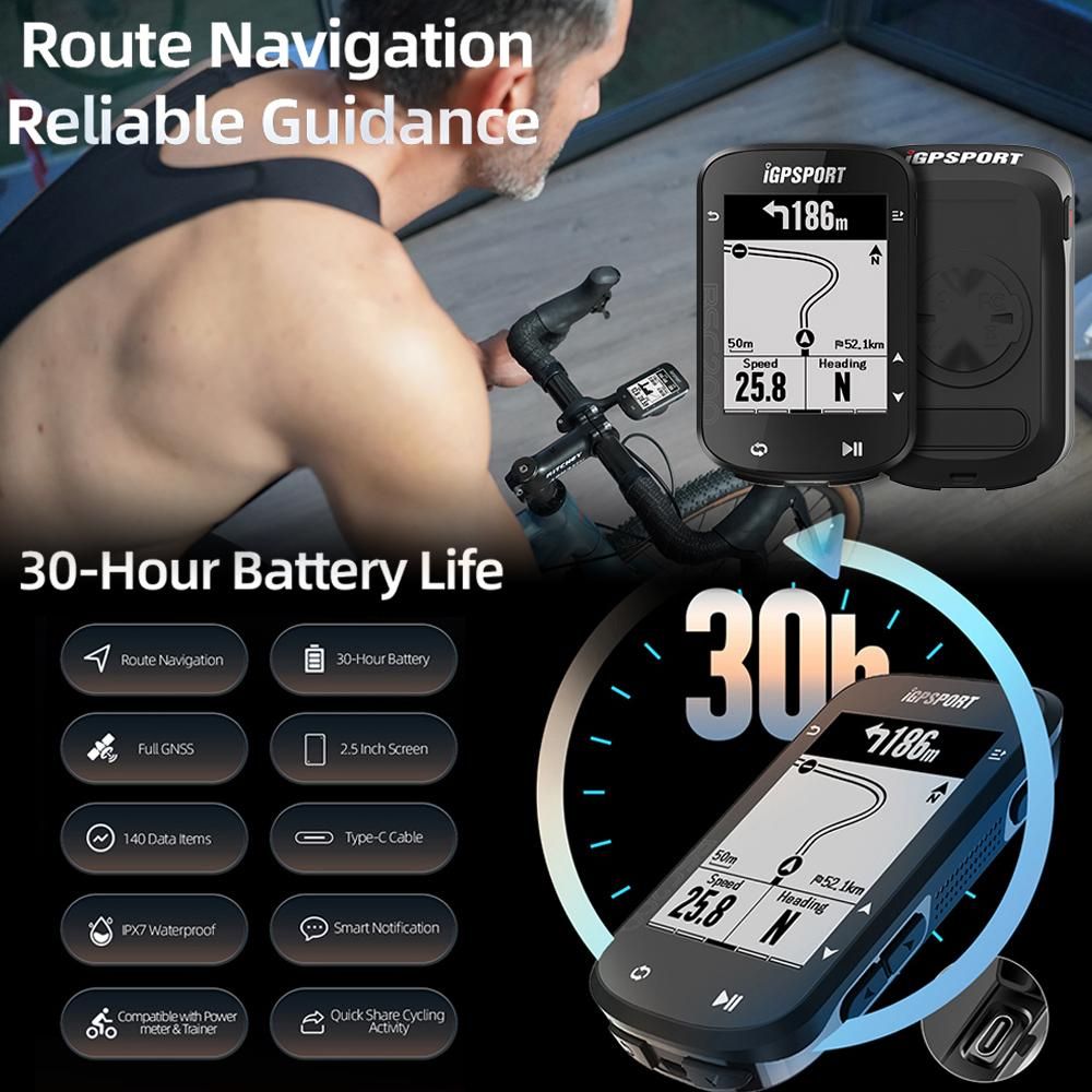 IGPSPORT BSC200 GPS Bike Computer Wireless Cycle Digital Speedometer ANT  Route Navigation Stopwatch Cycling Bicycle Speed Meter