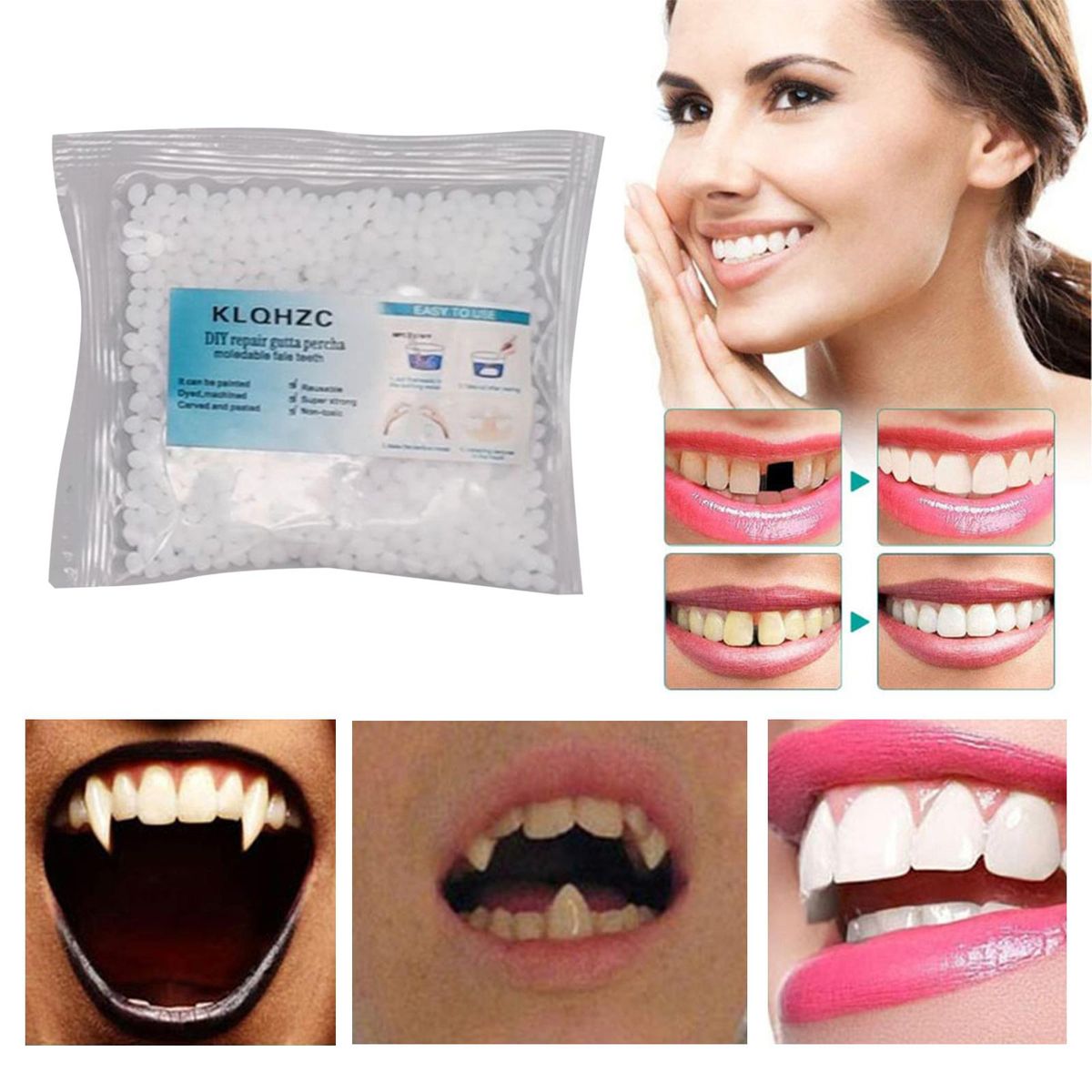 Temporary Tooth Repair  25G Repair Granules 8x8cm