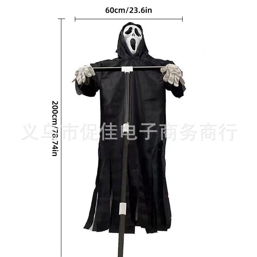 Scream ScareCrow New Halloween Skull Scream Horror Ghost
