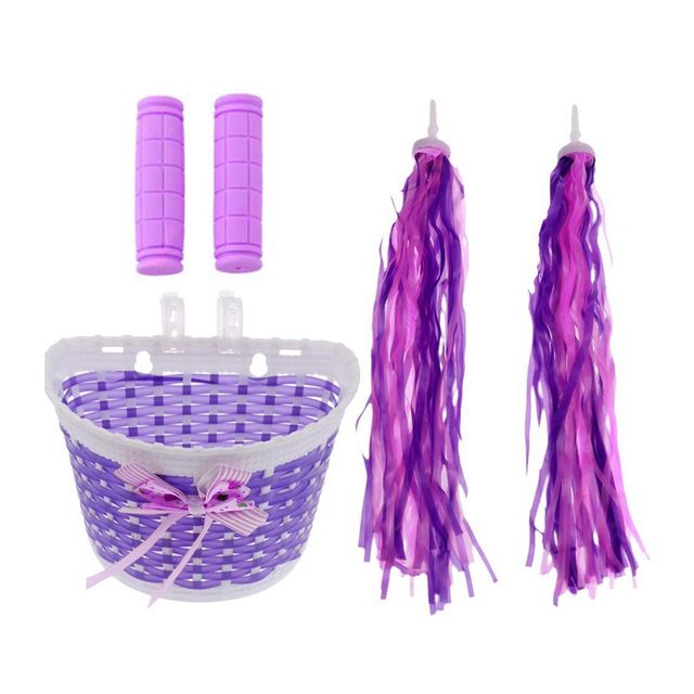Bike Basket With Handlebar Streamers Charming Deli