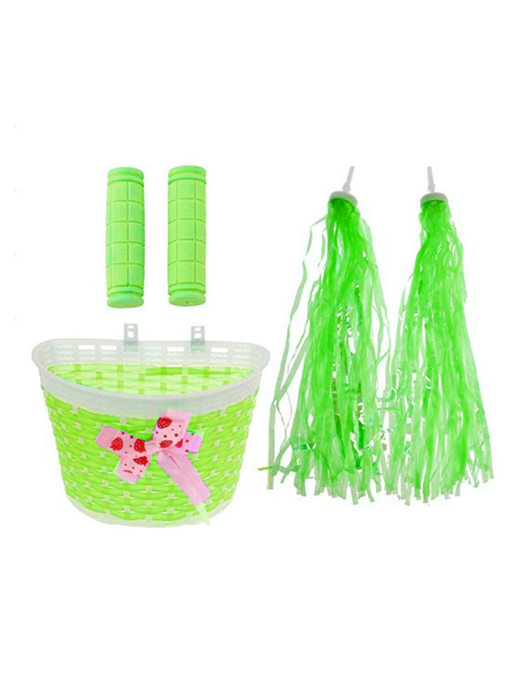 Bike Basket With Handlebar Streamers Charming Deli