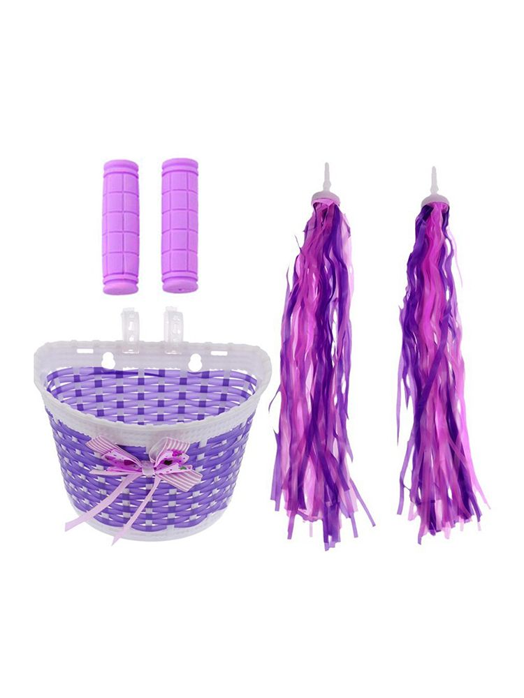 Bike Basket With Handlebar Streamers Charming Deli