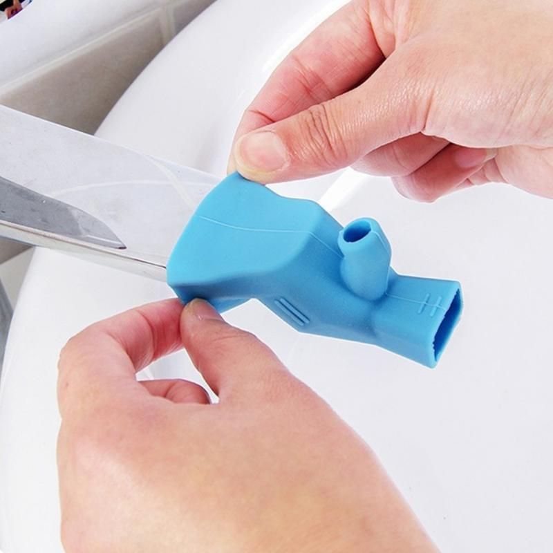 Kitchen Durable Toddler Baby Washing Hands Faucet Extender For Kids Bathroom Fountain Food-grade Silicone Tap