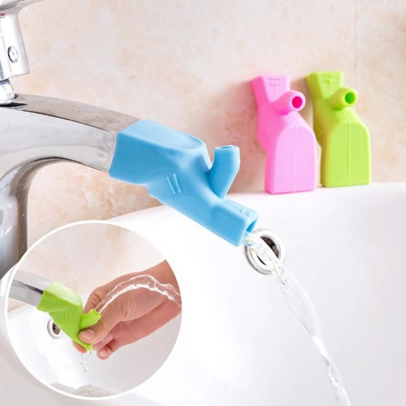 Kitchen Durable Toddler Baby Washing Hands Faucet Extender For Kids Bathroom Fountain Food-grade Silicone Tap