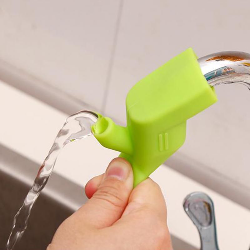 Kitchen Durable Toddler Baby Washing Hands Faucet Extender For Kids Bathroom Fountain Food-grade Silicone Tap