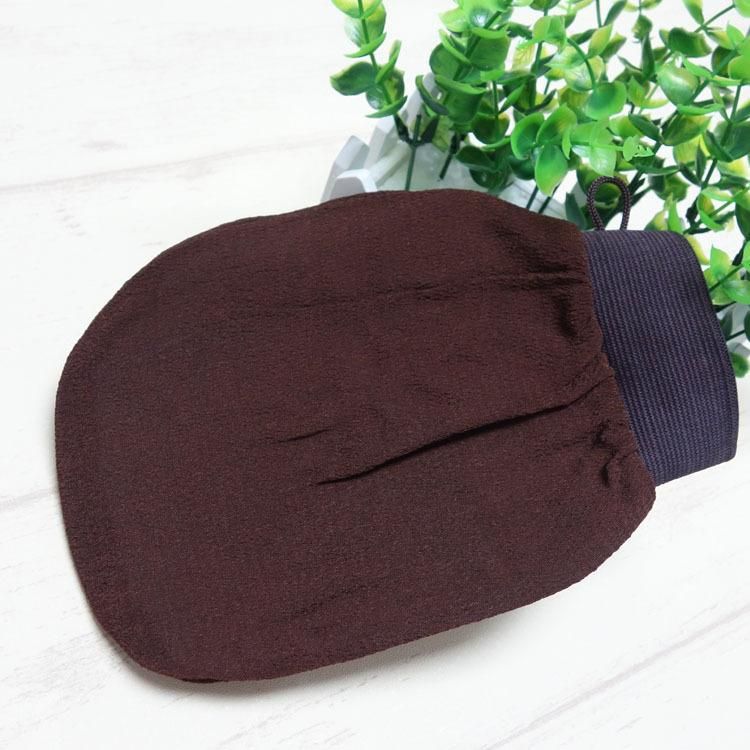 2pcs Bath Shower Sauna Dead Hard Skin Care Exfoliator Exfoliating Massage Mitt Back Scrubber Glove