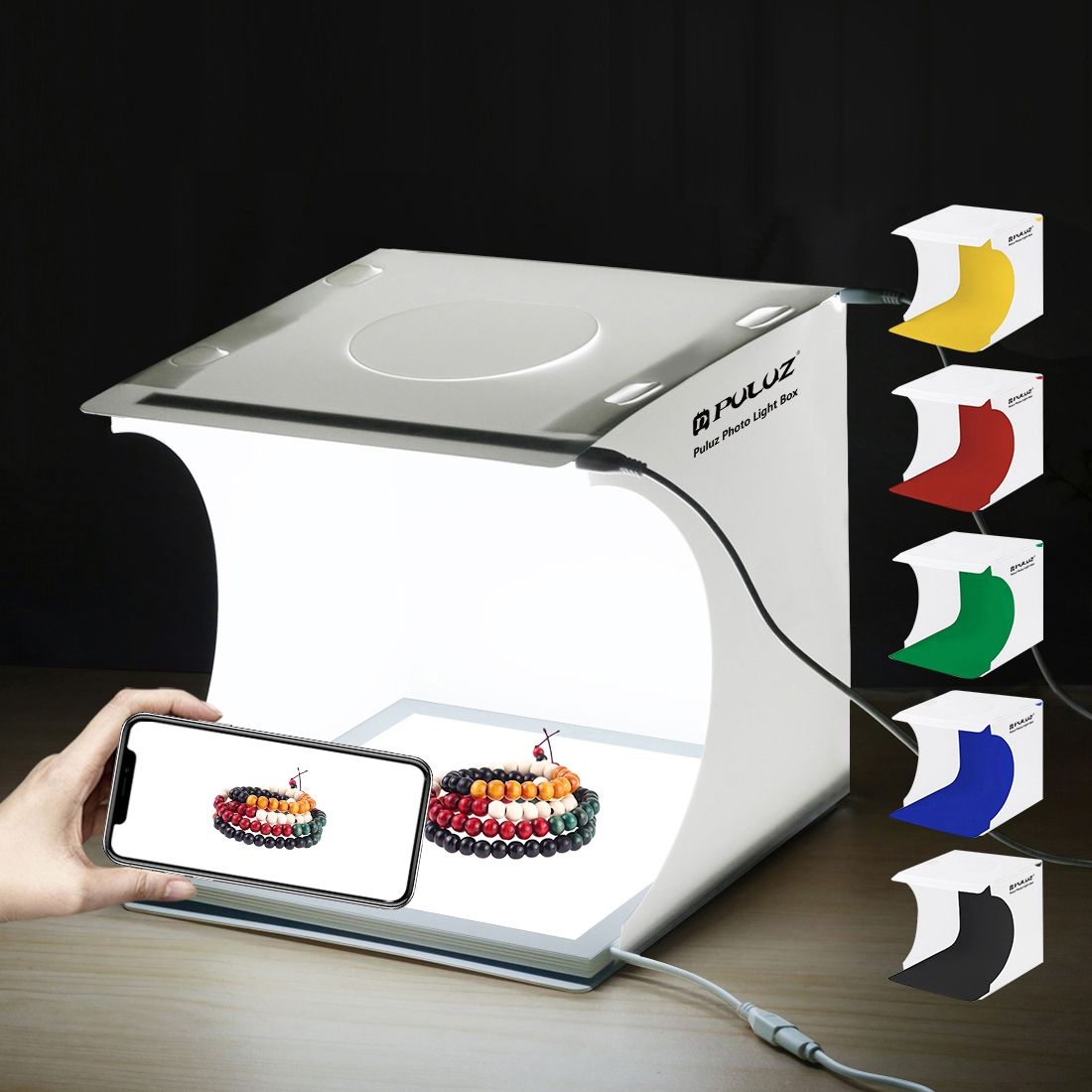 Mini LED Photography Shadowless Light Studio Box