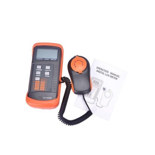 LX1330B Lux MeterLX1330B Digital Lux Meter 200000 Lux Lux/FC Measurement Light Meter Detect Light Intensity Precise Data Hold Peak Reading Hold Function