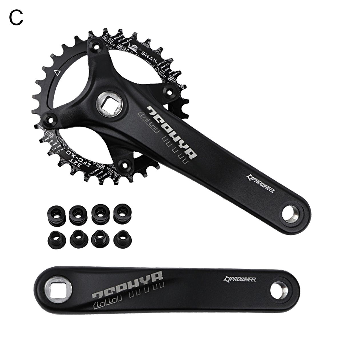1Pc1 Set Chainring Crankset Square Hole Chainwheel Crank C