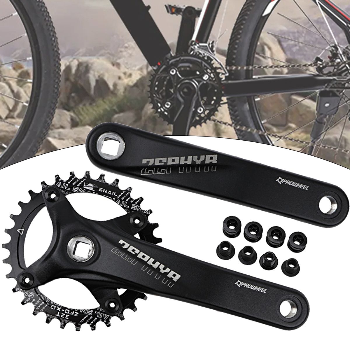 1Pc1 Set Chainring Crankset Square Hole Chainwheel Crank C