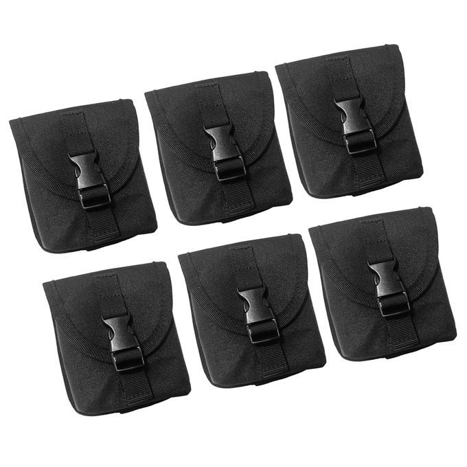 6pcsPack Scuba Diving Spare Weight Belt Pocket Durable Black Weighted