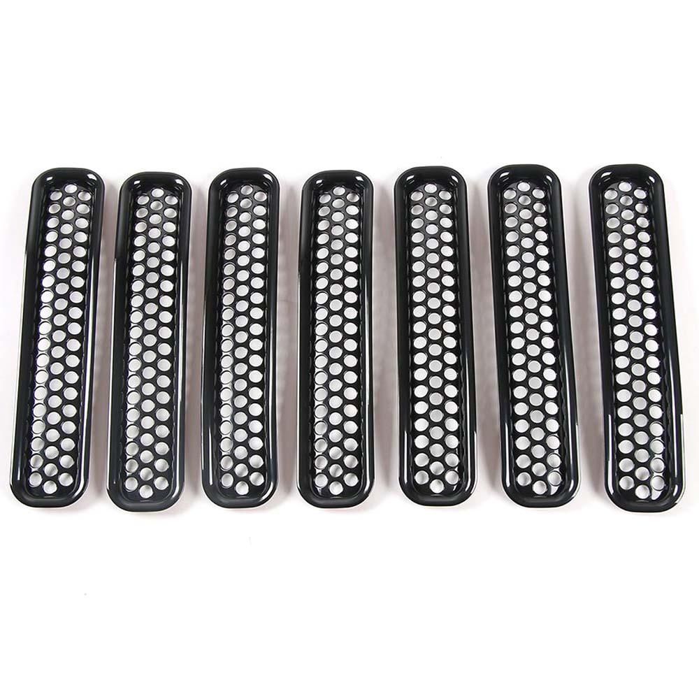 Honeycomb Mesh Front Grill Inserts Kit for 1997-2006 Jeep