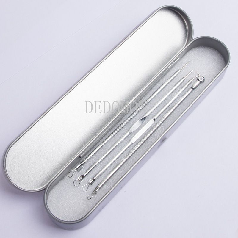 11/8/6/4PCS Stainless Steel Blackhead Removal Kit Acne Blemish Pimple Extractor Remover Needles Cosmetic Face Cleaning Tool ACU