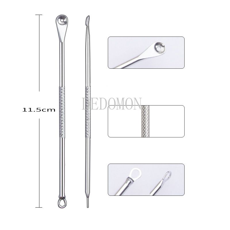 11/8/6/4PCS Stainless Steel Blackhead Removal Kit Acne Blemish Pimple Extractor Remover Needles Cosmetic Face Cleaning Tool ACU