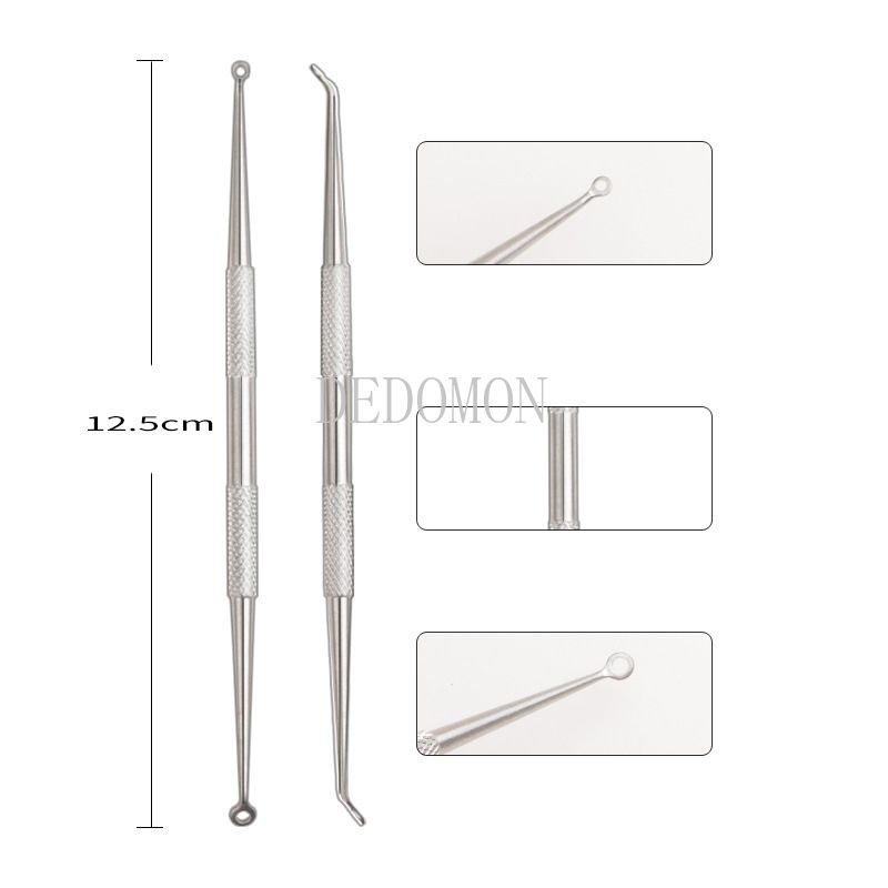 11/8/6/4PCS Stainless Steel Blackhead Removal Kit Acne Blemish Pimple Extractor Remover Needles Cosmetic Face Cleaning Tool ACU