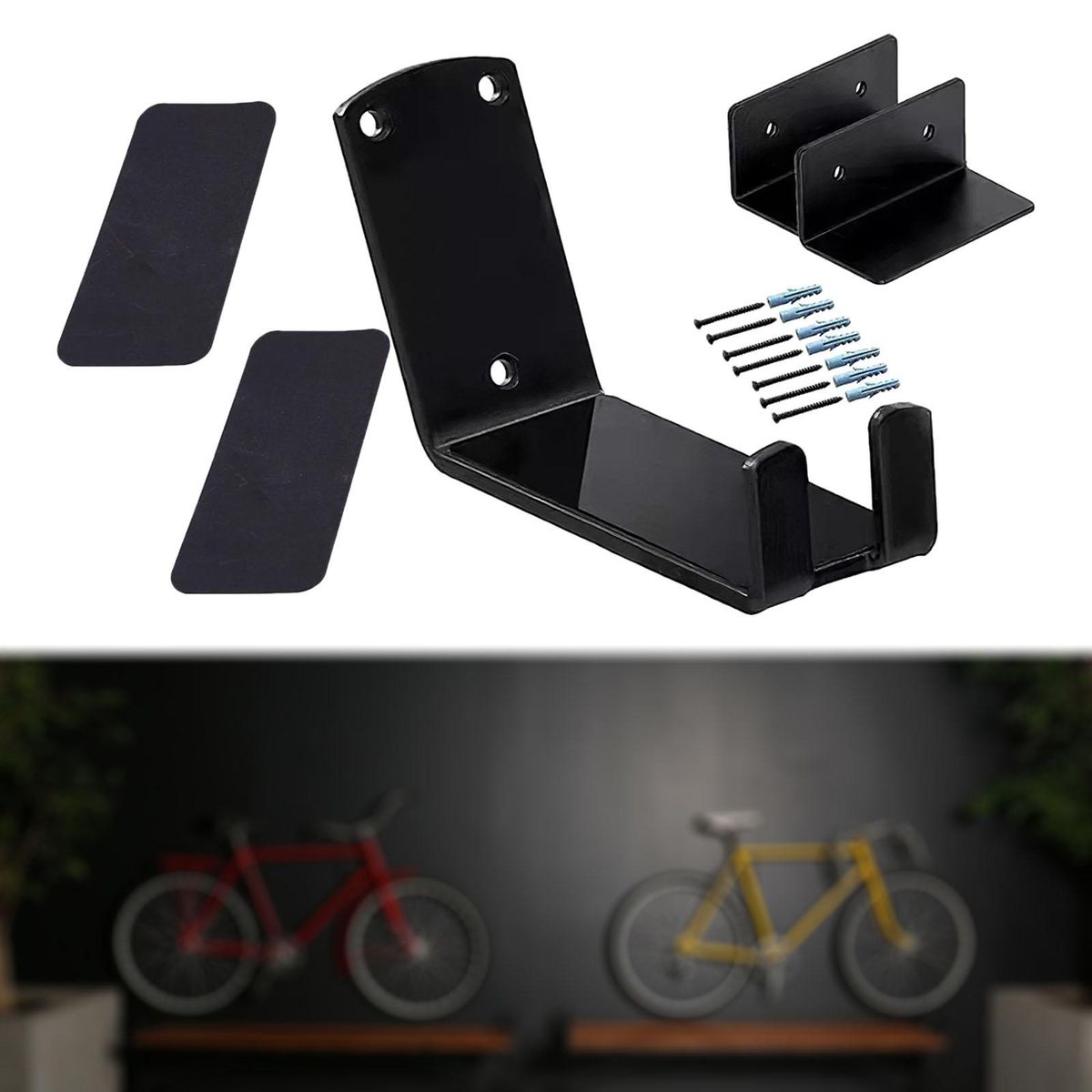 Bike Stand Wall Mount Holder Heavy Duty Bicycle Mountain Bike Storage
