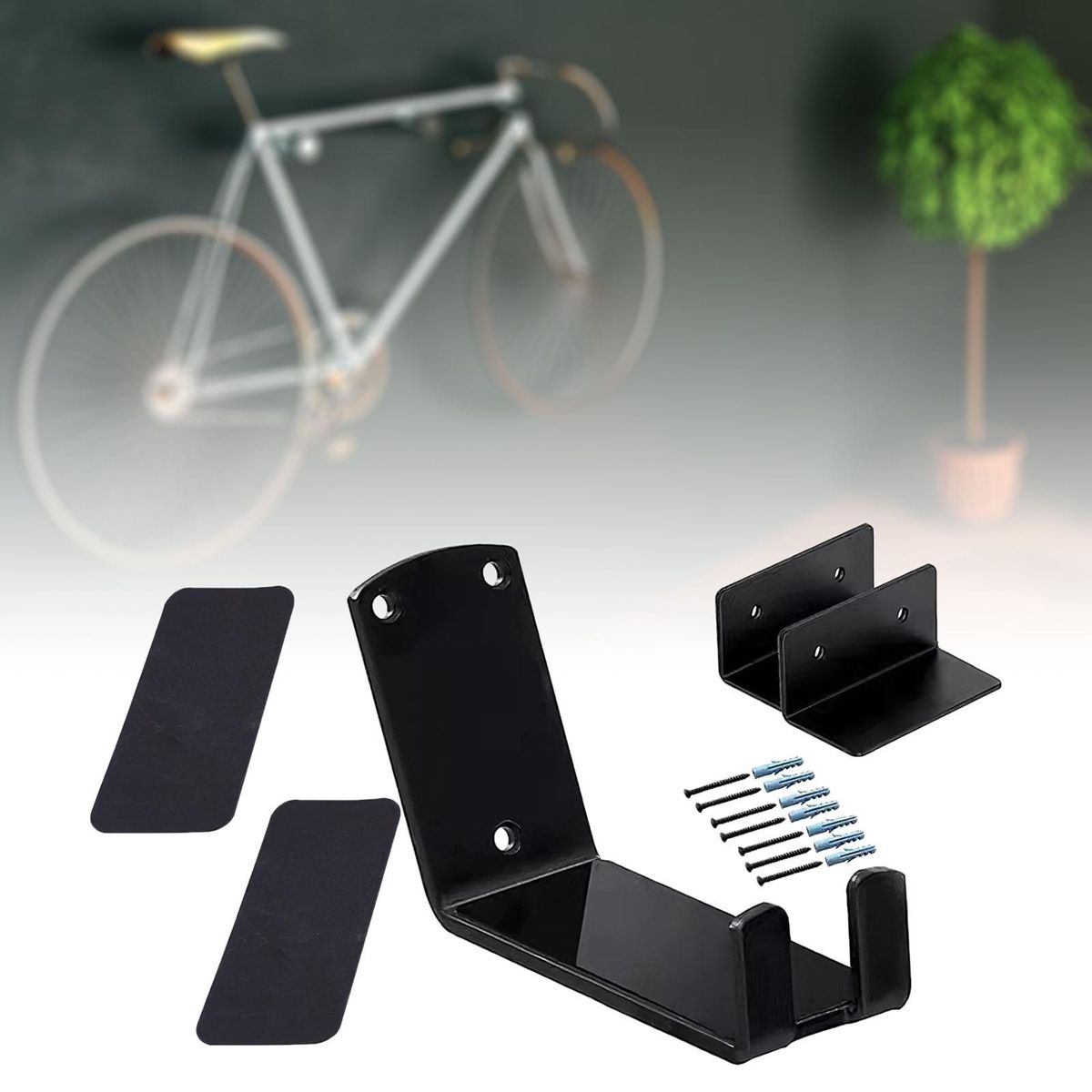 Bike Stand Wall Mount Holder Heavy Duty Bicycle Mountain Bike Storage