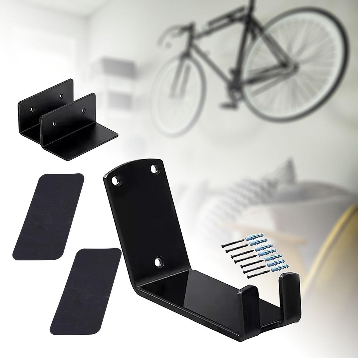 Bike Stand Wall Mount Holder Heavy Duty Bicycle Mountain Bike Storage
