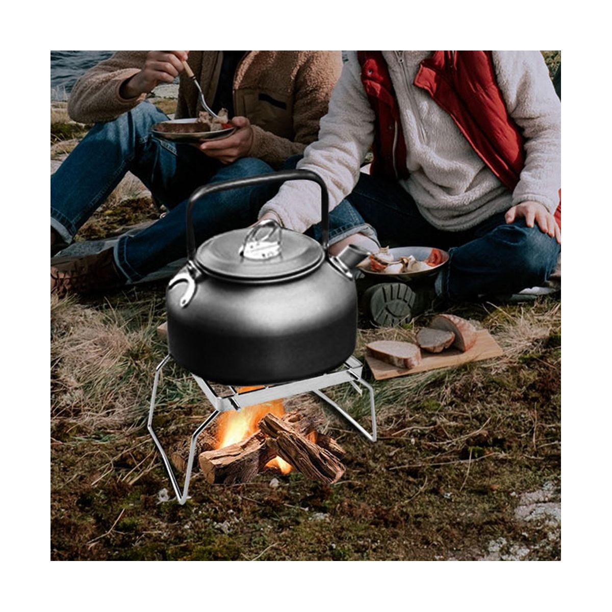 Multifunctional Folding Campfire Grill Portable Stainless