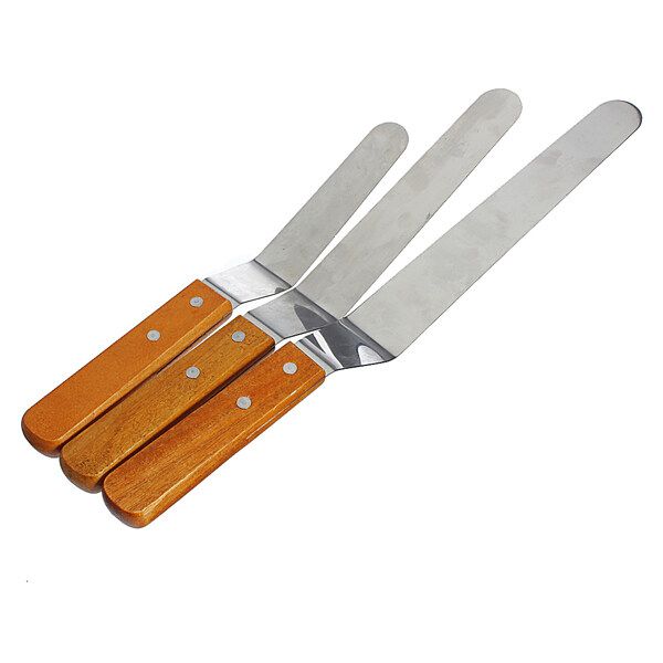 Cake Lcing Spatula Decorating Supplies Smooth Filling Flat Scraper Angled Tool