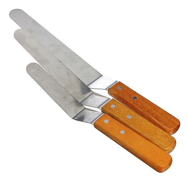 Cake Lcing Spatula Decorating Supplies Smooth Filling Flat Scraper Angled Tool