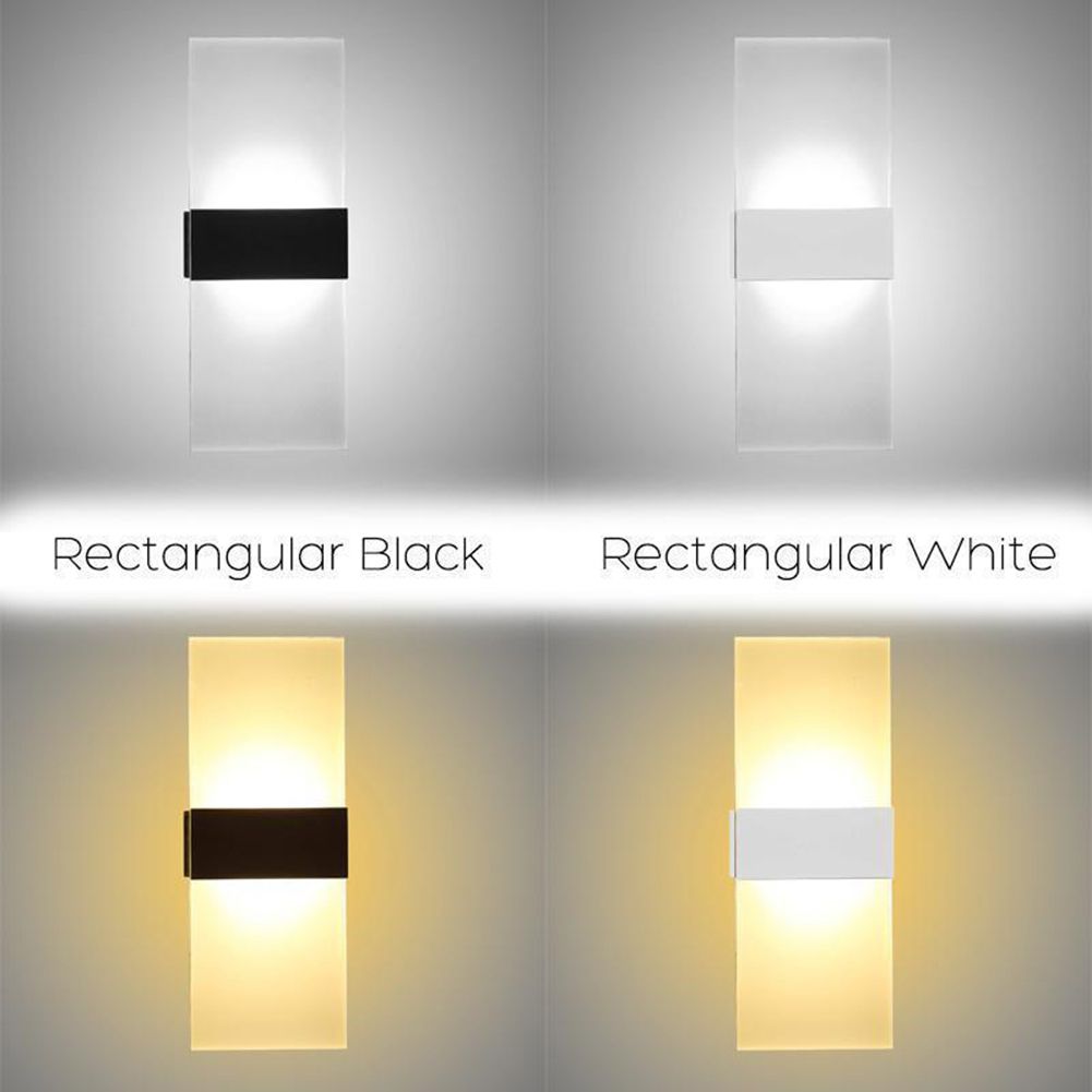 Modern LED Wall Lighting Up Down Cube Indoor Outdoor-