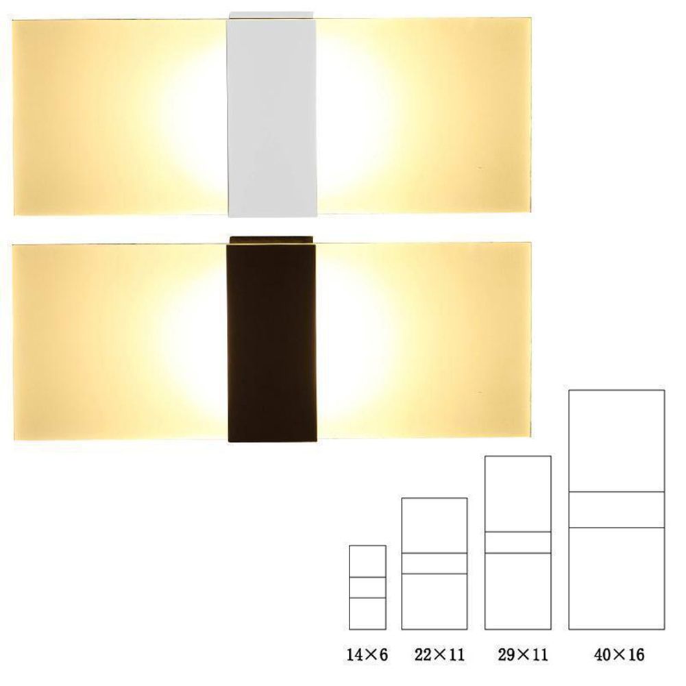 Modern LED Wall Lighting Up Down Cube Indoor Outdoor-