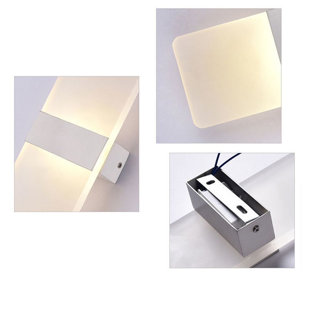 Modern LED Wall Lighting Up Down Cube Indoor Outdoor-