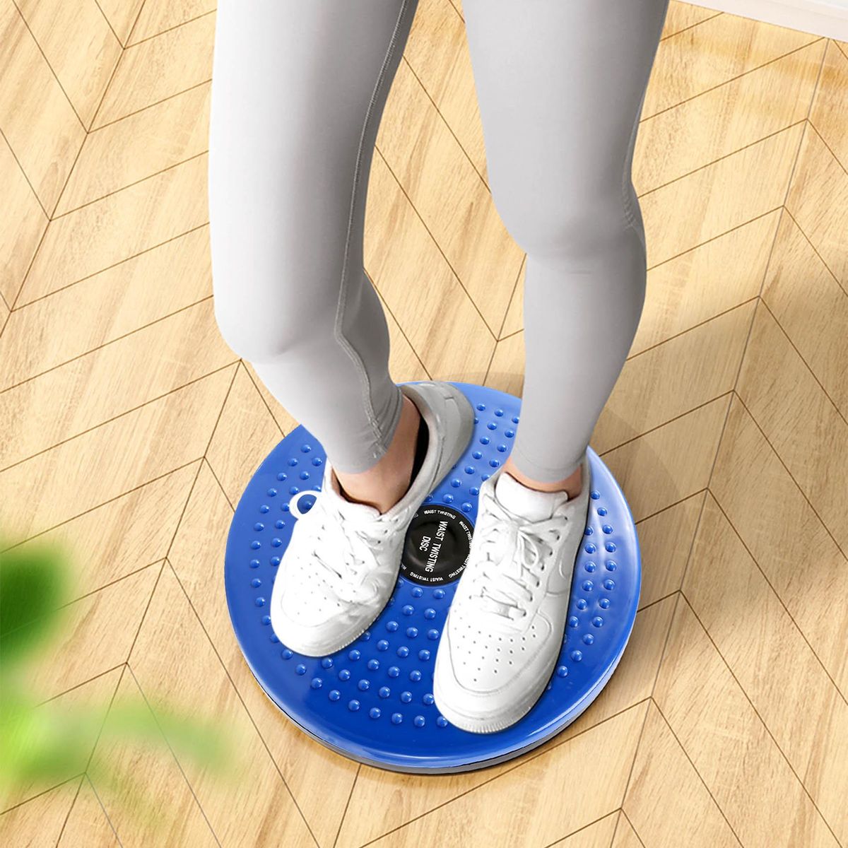for Sports Magnetic Massage Plate Waist Twist Disc,Blue