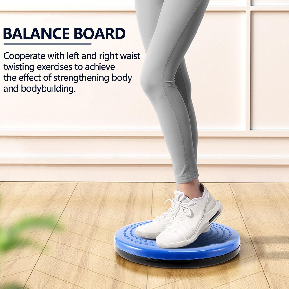 for Sports Magnetic Massage Plate Waist Twist Disc,Blue