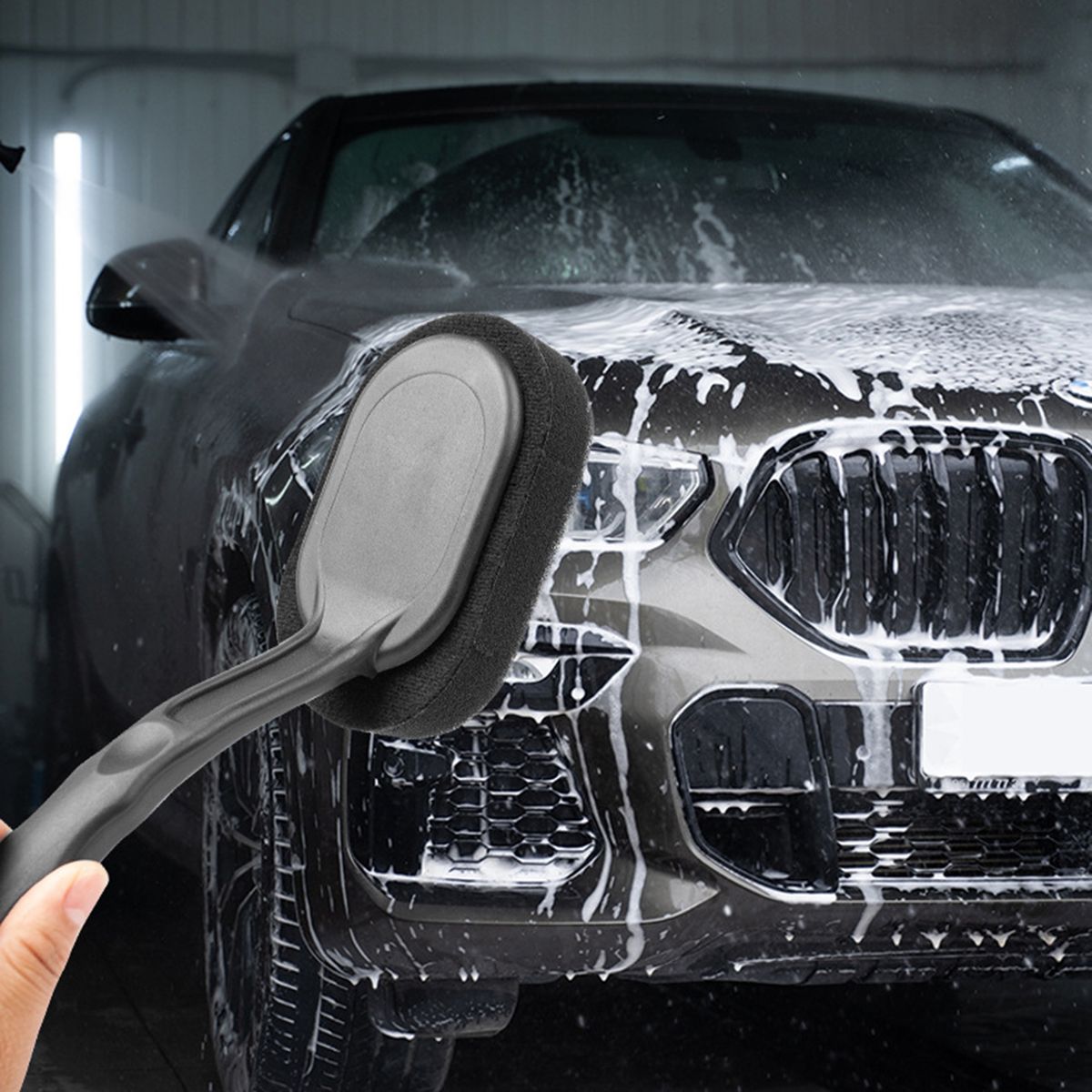 Waxing Brush Car Wheel Detailing Brush Car Accessories Black