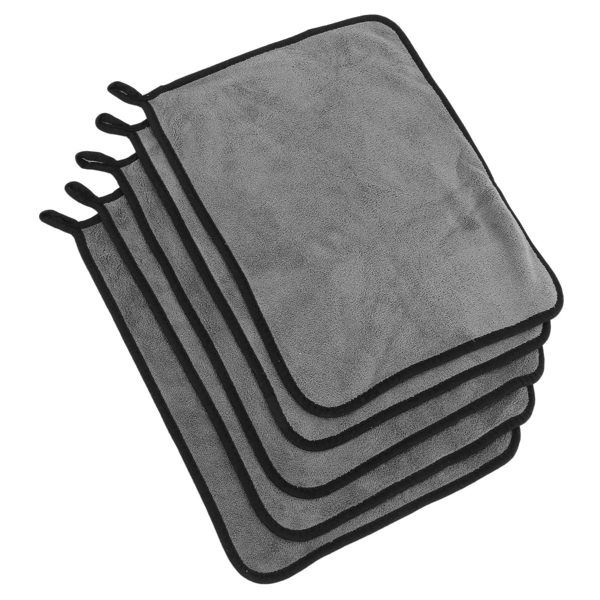 5 Pcs Car Wash Microfiber Towels Super Thick Plush Cloth