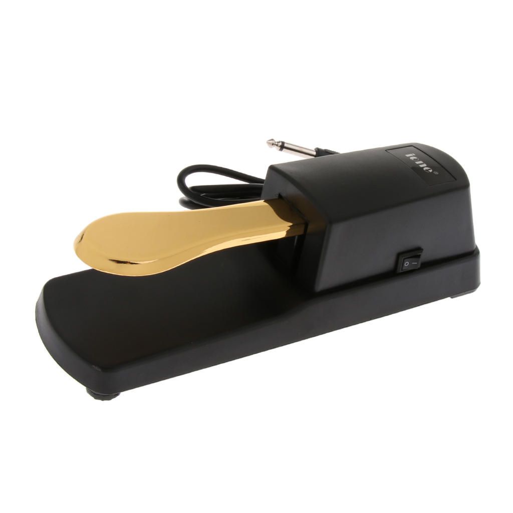 1pc Sustain Damper Pedal For Pianos Electronic Keyboards Gold