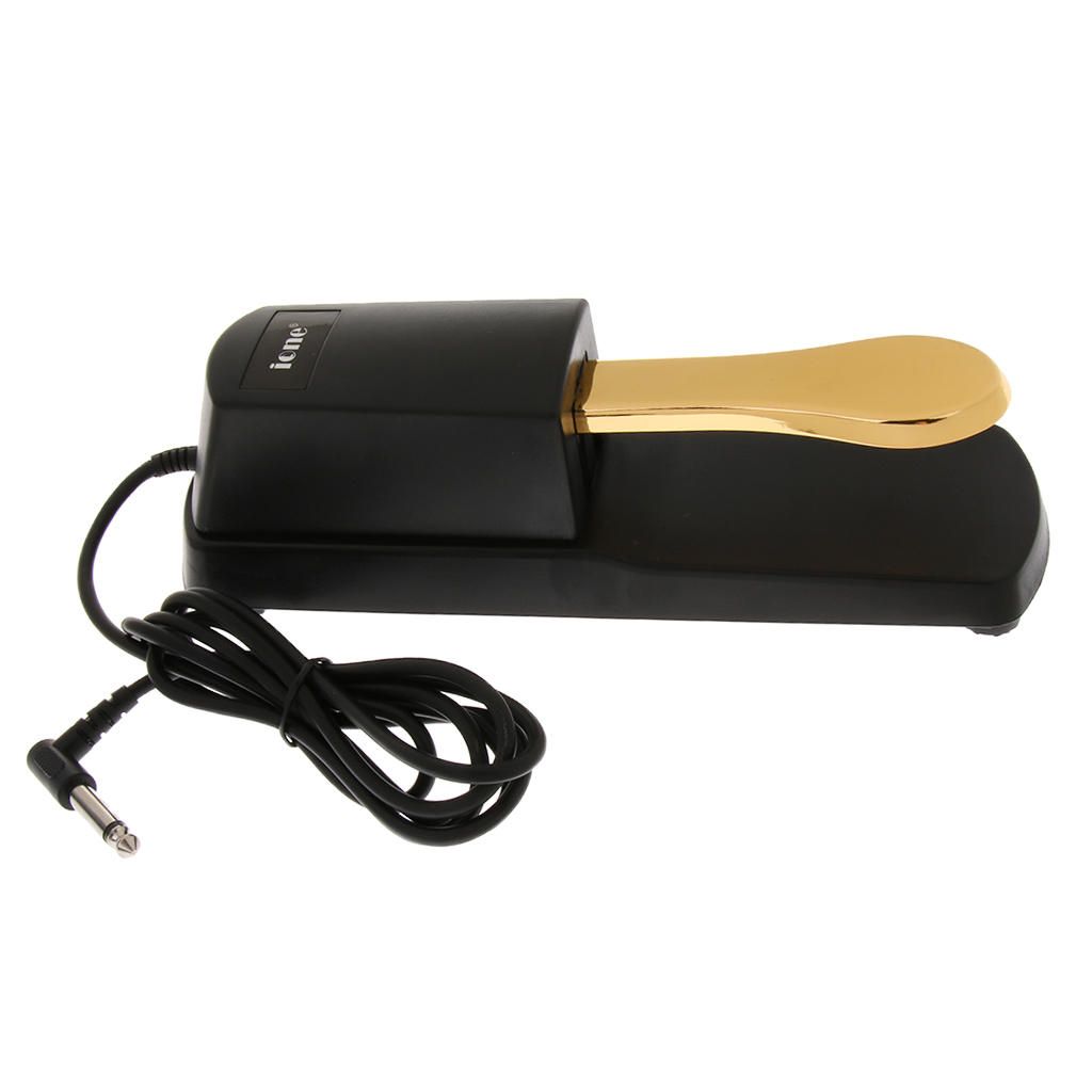 1pc Sustain Damper Pedal For Pianos Electronic Keyboards Gold