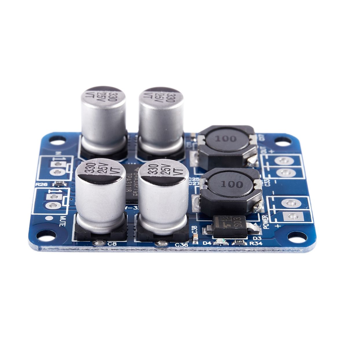 DC 8-26V PBTL Mono Digital Amplifier Board AMP Module 1*60W