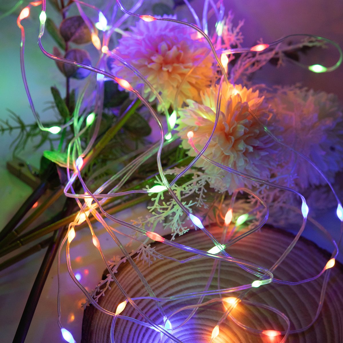 1Meter/3.3Ft 10LEDs Fairy String Light Flexible Twistable