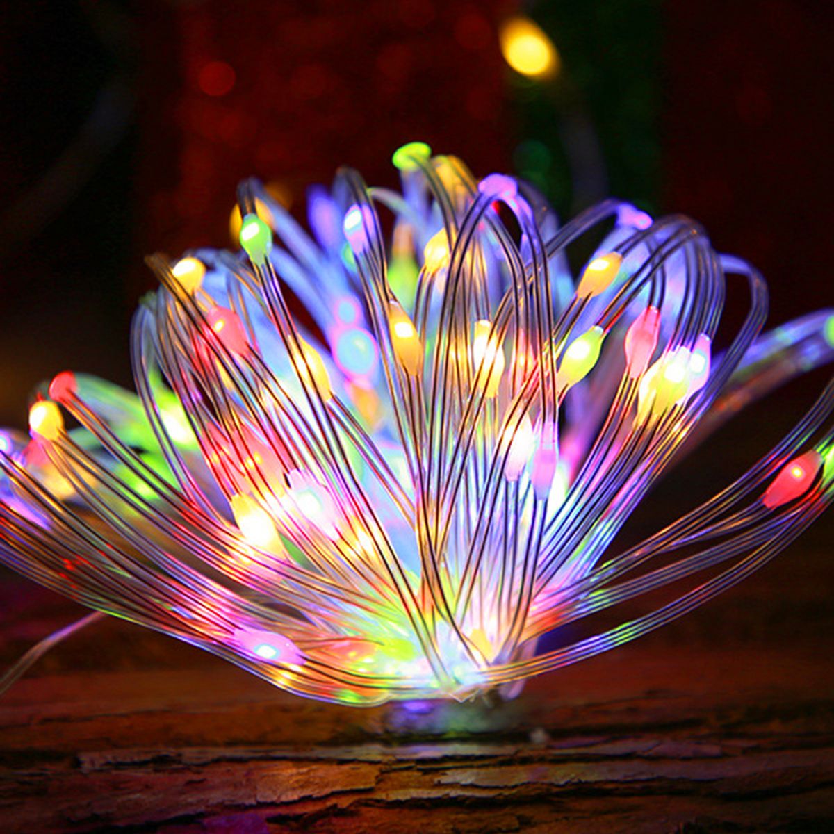 1Meter/3.3Ft 10LEDs Fairy String Light Flexible Twistable