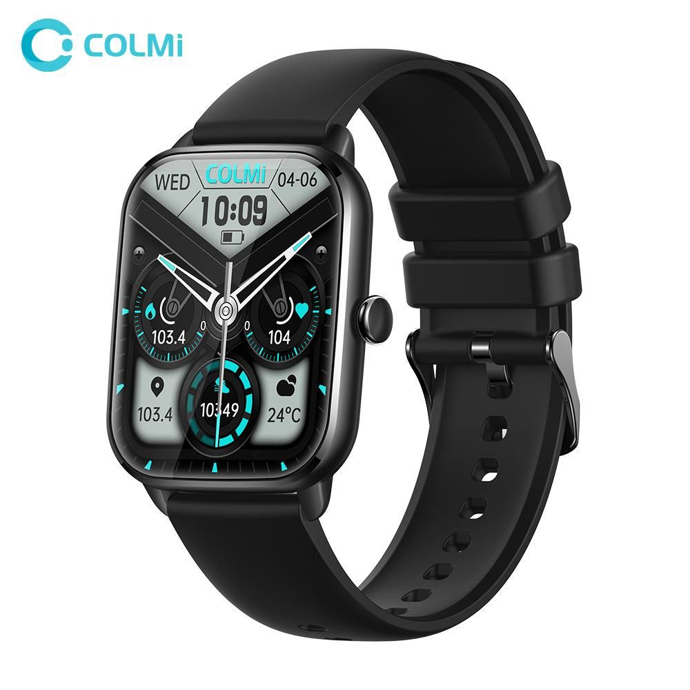 COLMI C61 Smart watchy sports heart rate pedometer IP67 call music full screen smart watch black