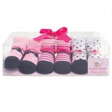 Girls 3-Pack Mary Jane Shoe Socks Gift Set