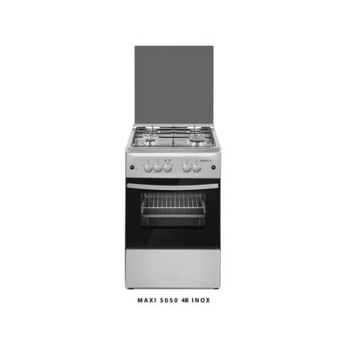 Free Standing - 4 Gas Burner -  Gas Cooker In0x - 50×50