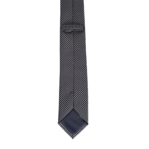 Black & White Polka Dotted Silk Tie