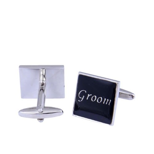 Groom Named Cufflinks - Black - Mc-3989